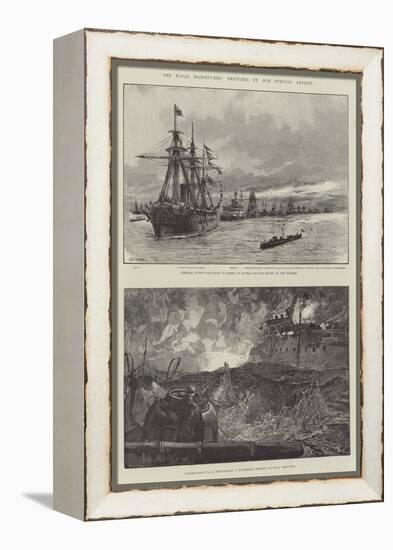 The Naval Manoeuvres-William Heysham Overend-Framed Premier Image Canvas