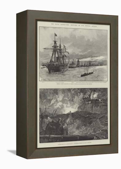 The Naval Manoeuvres-William Heysham Overend-Framed Premier Image Canvas