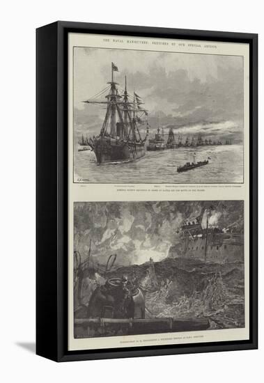 The Naval Manoeuvres-William Heysham Overend-Framed Premier Image Canvas