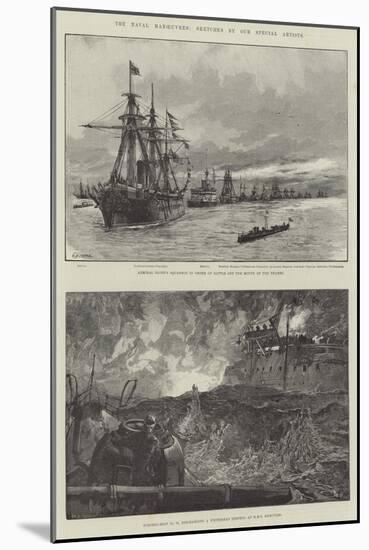 The Naval Manoeuvres-William Heysham Overend-Mounted Giclee Print