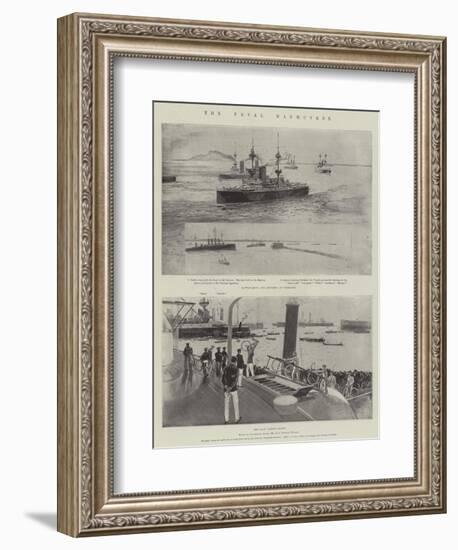 The Naval Manoeuvres-Henry Charles Seppings Wright-Framed Premium Giclee Print