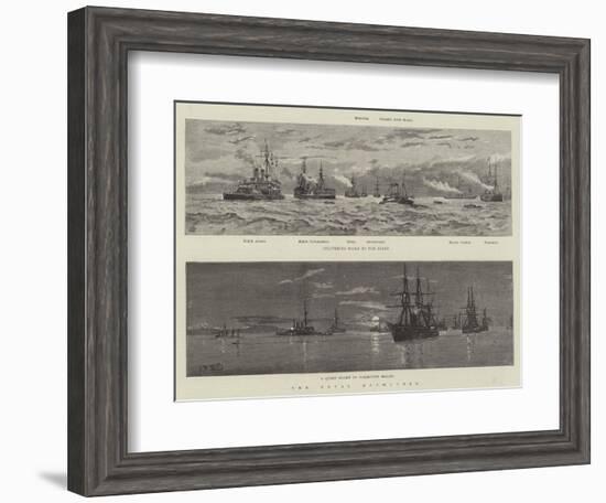 The Naval Manoeuvres-null-Framed Giclee Print