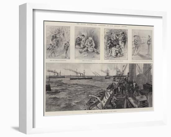 The Naval Manoeuvres-null-Framed Giclee Print