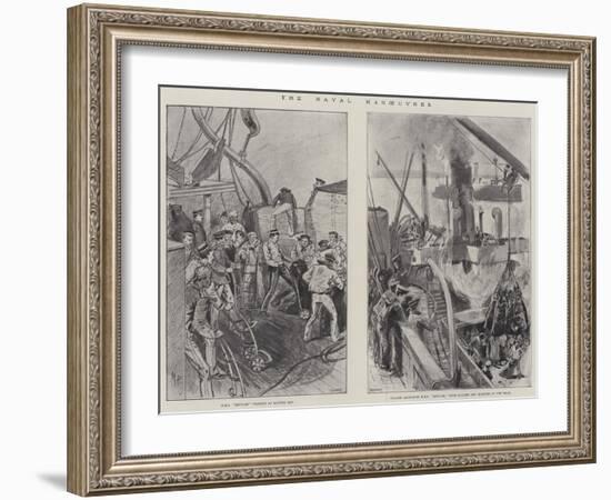 The Naval Manoeuvres-null-Framed Giclee Print