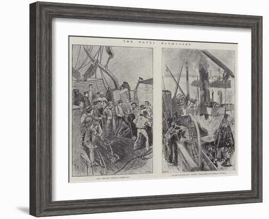 The Naval Manoeuvres-null-Framed Giclee Print