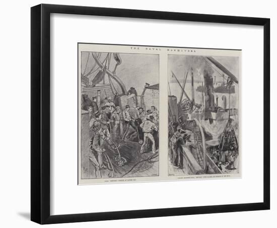 The Naval Manoeuvres-null-Framed Giclee Print