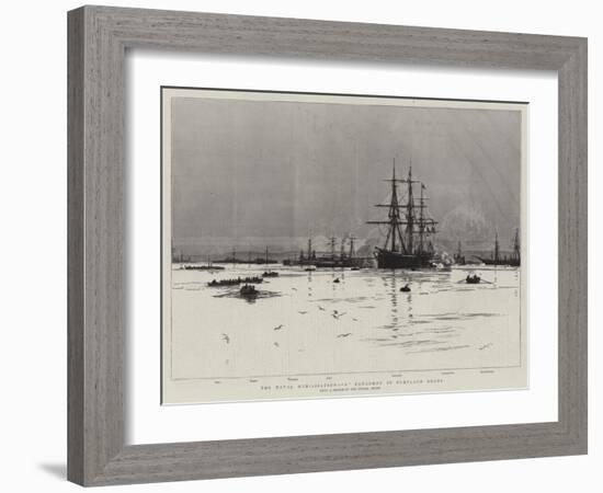 The Naval Mobilisation, B Squadron in Portland Roads-William Lionel Wyllie-Framed Giclee Print