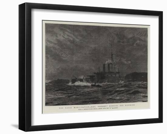 The Naval Mobilisation, H M S Rodney Running the Blockade-William Lionel Wyllie-Framed Giclee Print