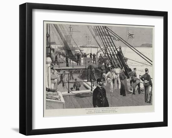 The Naval Mobilisation-Joseph Nash-Framed Giclee Print