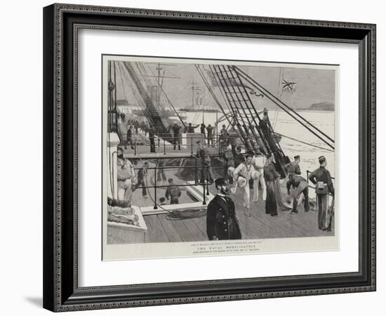 The Naval Mobilisation-Joseph Nash-Framed Giclee Print