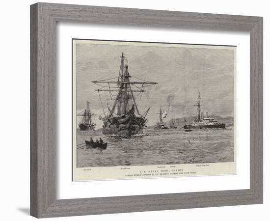 The Naval Mobilisation-William Lionel Wyllie-Framed Giclee Print