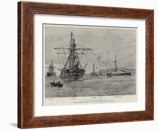 The Naval Mobilisation-William Lionel Wyllie-Framed Giclee Print