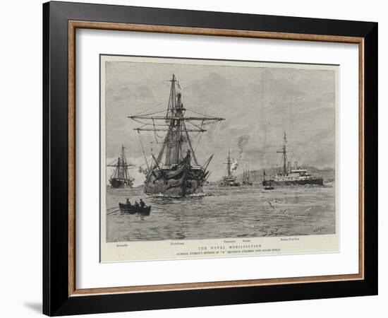 The Naval Mobilisation-William Lionel Wyllie-Framed Giclee Print