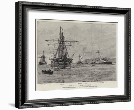 The Naval Mobilisation-William Lionel Wyllie-Framed Giclee Print