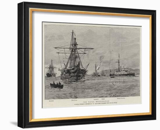 The Naval Mobilisation-William Lionel Wyllie-Framed Giclee Print