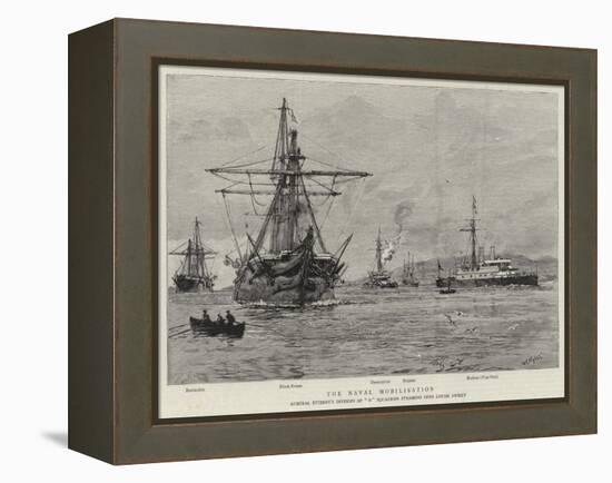 The Naval Mobilisation-William Lionel Wyllie-Framed Premier Image Canvas