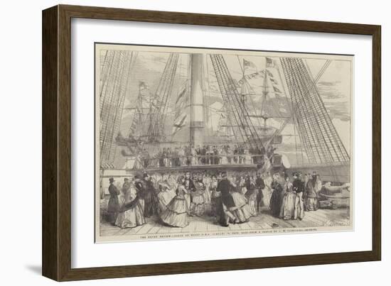 The Naval Review, Dance on Board HMS Caesar, 91, Captain Robb-John Wilson Carmichael-Framed Giclee Print