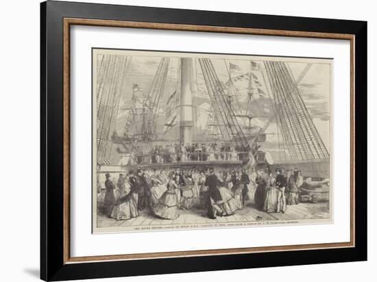 The Naval Review, Dance on Board HMS Caesar, 91, Captain Robb-John Wilson Carmichael-Framed Giclee Print