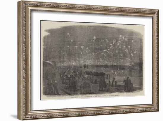 The Naval Review, Illumination of the Fleet-Richard Principal Leitch-Framed Giclee Print