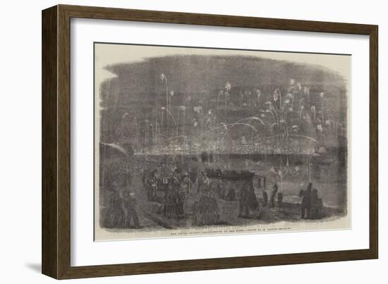 The Naval Review, Illumination of the Fleet-Richard Principal Leitch-Framed Giclee Print