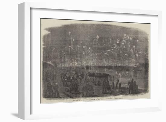 The Naval Review, Illumination of the Fleet-Richard Principal Leitch-Framed Giclee Print