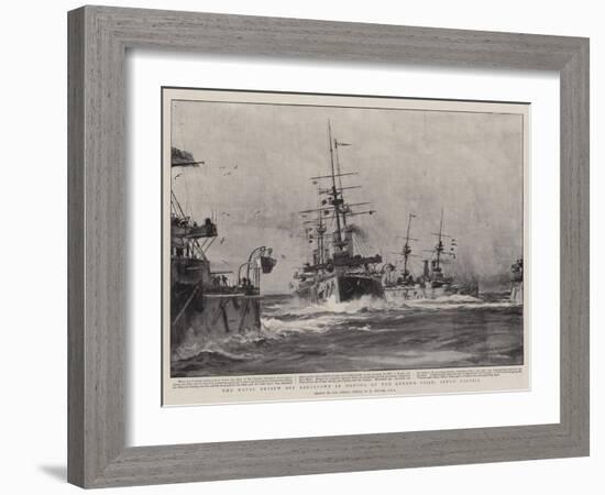 The Naval Review Off Kingstown in Honour of the Queen's Visit, Steam Tactics-William Lionel Wyllie-Framed Giclee Print