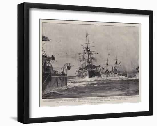 The Naval Review Off Kingstown in Honour of the Queen's Visit, Steam Tactics-William Lionel Wyllie-Framed Giclee Print