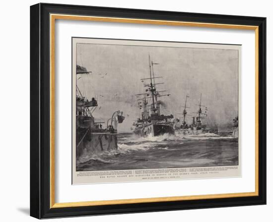The Naval Review Off Kingstown in Honour of the Queen's Visit, Steam Tactics-William Lionel Wyllie-Framed Giclee Print
