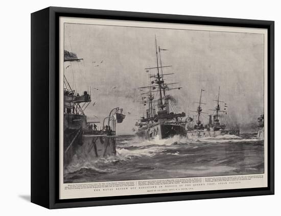 The Naval Review Off Kingstown in Honour of the Queen's Visit, Steam Tactics-William Lionel Wyllie-Framed Premier Image Canvas