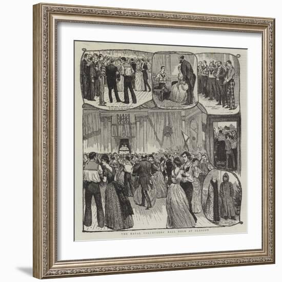 The Naval Volunteers' Ball Held at Glasgow-null-Framed Giclee Print