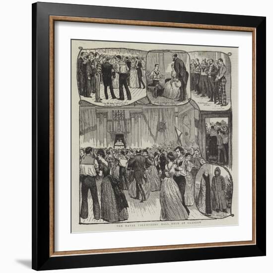 The Naval Volunteers' Ball Held at Glasgow-null-Framed Giclee Print