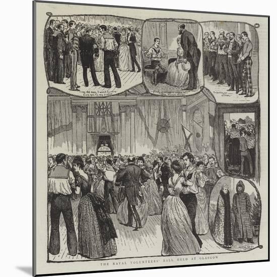 The Naval Volunteers' Ball Held at Glasgow-null-Mounted Giclee Print