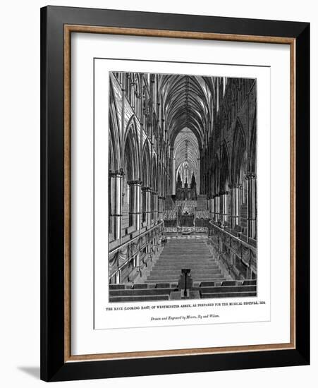 The Nave (Looking Eas) of Westminster Abbey-Messrs Sly and Wilson-Framed Giclee Print