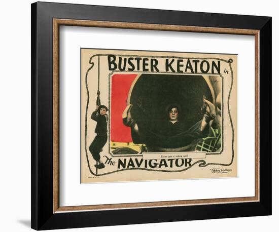 The Navigator, Buster Keaton, 1924-null-Framed Art Print