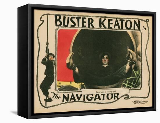 The Navigator, Buster Keaton, 1924-null-Framed Stretched Canvas