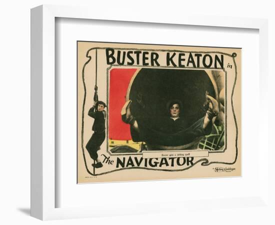 The Navigator, Buster Keaton, 1924-null-Framed Premium Giclee Print