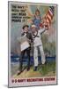 The Navy Needs You! U.S. Navy Recruiting Station Poster-James Montgomery Flagg-Mounted Giclee Print