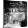 The NBC Studios in the New York City in the Snow at Night-Philippe Hugonnard-Mounted Photographic Print