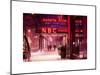 The NBC Studios in the New York City in the Snow at Night-Philippe Hugonnard-Mounted Art Print