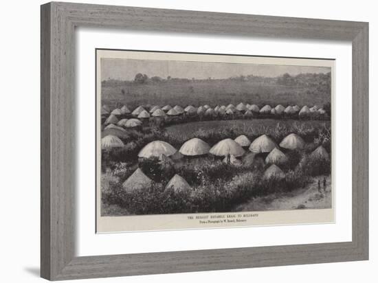 The Nearest Matabele Kraal to Buluwayo-null-Framed Giclee Print