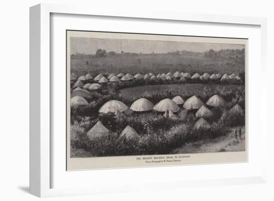 The Nearest Matabele Kraal to Buluwayo-null-Framed Giclee Print