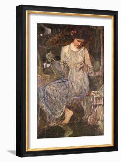 The Necklace-John William Waterhouse-Framed Giclee Print