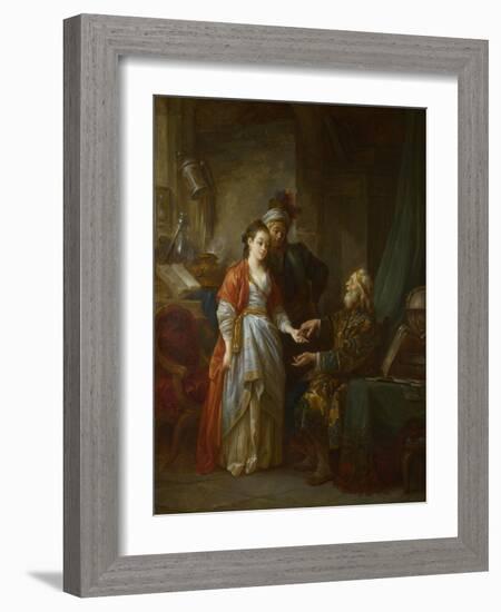 The Necromancer, Ca 1775-Jean-Baptiste Le Prince-Framed Giclee Print