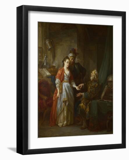 The Necromancer, Ca 1775-Jean-Baptiste Le Prince-Framed Giclee Print