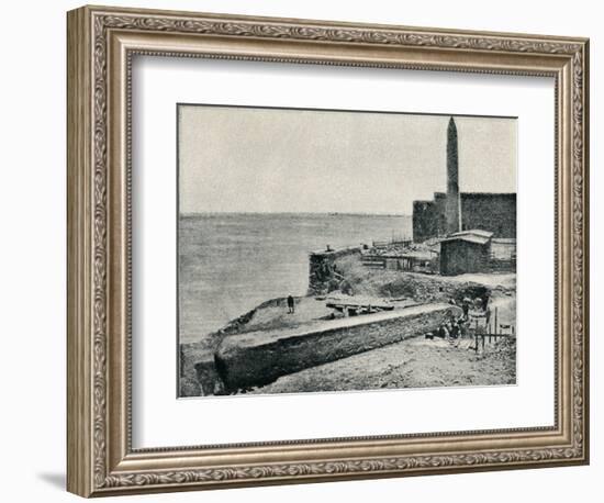 'The Needle lying as it fell at Alexandria', 1877, (1910)-Unknown-Framed Photographic Print