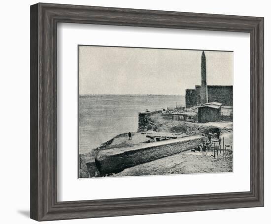 'The Needle lying as it fell at Alexandria', 1877, (1910)-Unknown-Framed Photographic Print