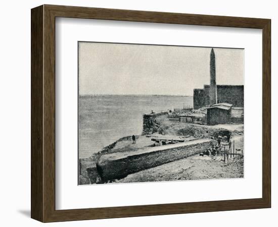 'The Needle lying as it fell at Alexandria', 1877, (1910)-Unknown-Framed Photographic Print