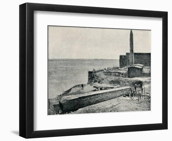 'The Needle lying as it fell at Alexandria', 1877, (1910)-Unknown-Framed Photographic Print