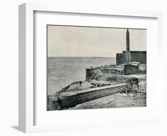 'The Needle lying as it fell at Alexandria', 1877, (1910)-Unknown-Framed Photographic Print