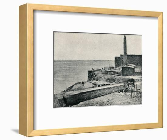 'The Needle lying as it fell at Alexandria', 1877, (1910)-Unknown-Framed Photographic Print